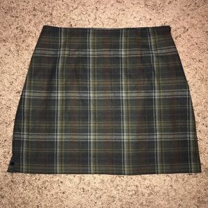 Plaid Mini Skirt